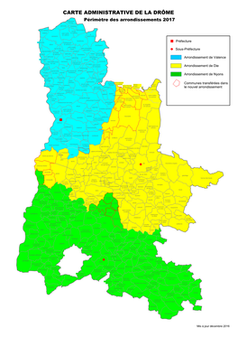 Carte Administrative De La Drôme