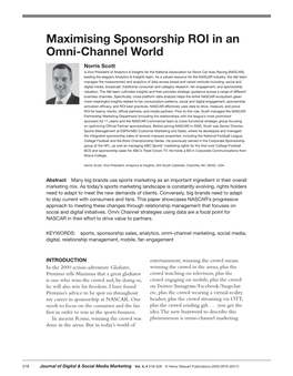 Maximising Sponsorship ROI in an Omni-Channel World