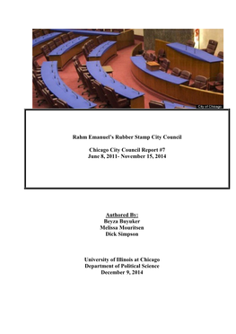 Rahm Emanuel's Rubber Stamp City Council