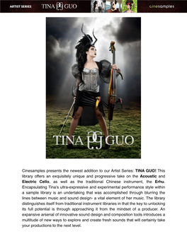 Artist Series : Tina Guo User Manual