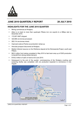 Atlas Iron Limited June 2010