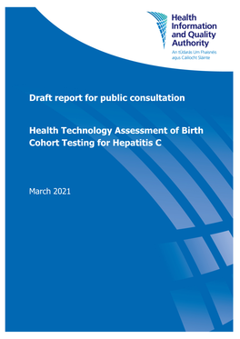 Health Technology Assessment of Birth Cohort Testing for Hepatitis C