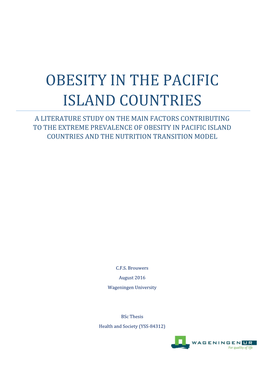 Obesity in the Pacific Island Countries