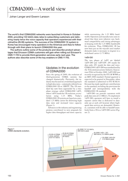 CDMA2000—A World View