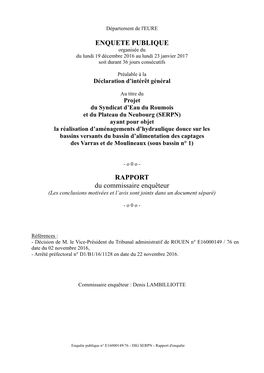 1612 EP SERPN-Rapport