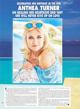 Anthea Turner on Healing Her Heartache and Why Repro Op She Will Never Give up on Love Subs Art Production Client (Main Photo) Cover-Up: Melissa Odabash