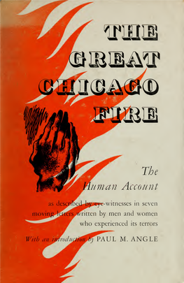 The Great Chicago Fire, Described in Seven Letters by Men and Women