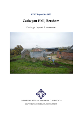 Cadwgan Hall, Bersham