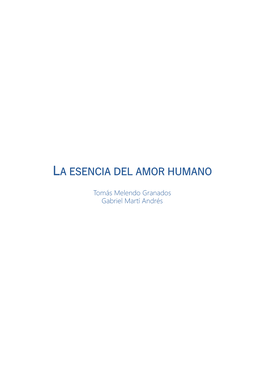 4. La Esencia Del Amor Humano