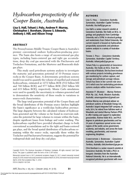 Hydrocarbon Prospectivity of the Cooper Basin, Australia