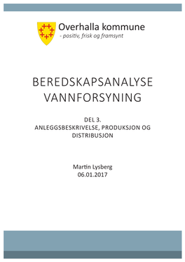 Beredskapsanalyse Vannforsyning