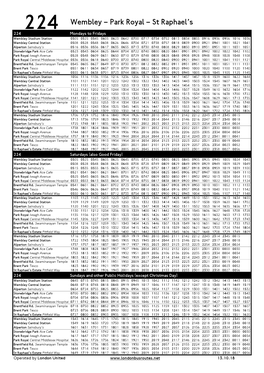 224 Wembley – Park Royal – St Raphael's