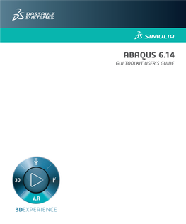 Abaqus GUI Toolkit User's Guide