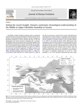 Setting the Record Straight: Toward a Systematic Chronological Understanding of the Middle to Upper Paleolithic Boundary in Eurasia