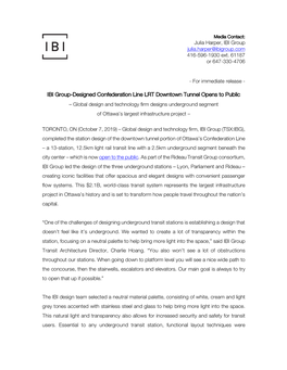 IBI Group Ottawa LRT Release 10-07-19 FINAL