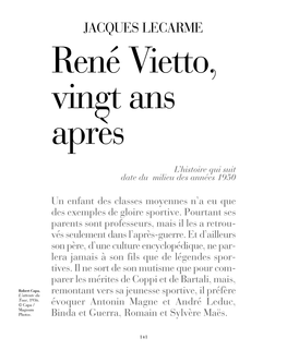 JACQUES LECARME René Vietto, Vingt Ans Après