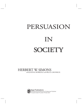 Society Persuasion In