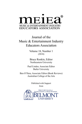 Journal of the Music & Entertainment Industry Educators Association