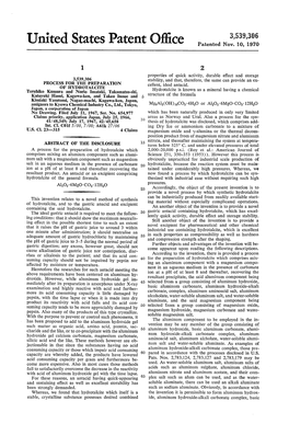 United States Patent Office Patented Nov