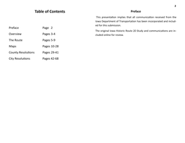 Table of Contents