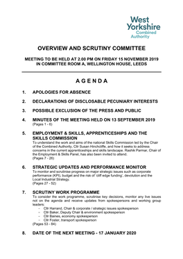 (Public Pack)Agenda Document for Overview and Scrutiny Committee