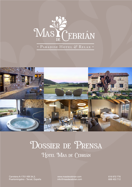 Dossier De Prensa Hotel Mas De Cebrián