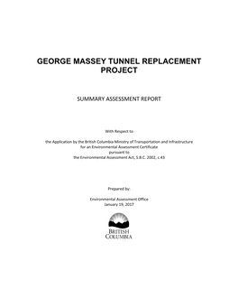 George Massey Tunnel Replacement Project