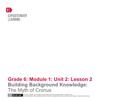 Grade 6: Module 1