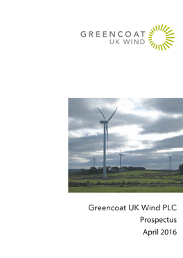 Greencoat UK Wind PLC Prospectus April 2016