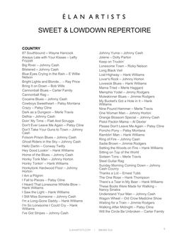 Sweet & Lowdown Repertoire