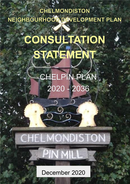 Chelmondiston NDP Consultation Statement 1