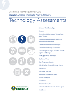 Fast-Spectrum Reactors Technology Assessment