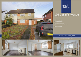 126 Gabalfa Avenue Cardiff CF14 2PD