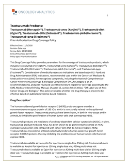 Trastuzumab Products