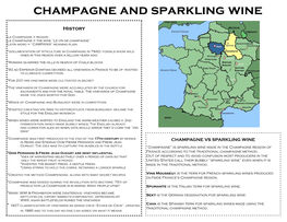 Champagne and Sparkling Wine