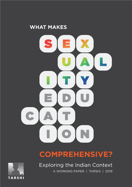 What Makes Sexuality Education 'Comprehensive'