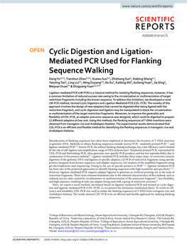 Cyclic Digestion and Ligation-Mediated PCR Used For