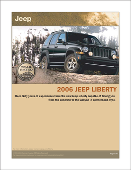2006 Jeep Liberty �                      