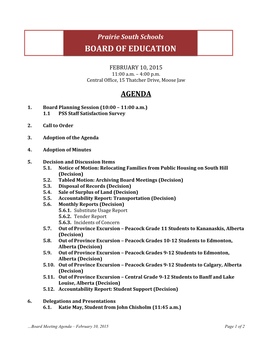 Board of Education