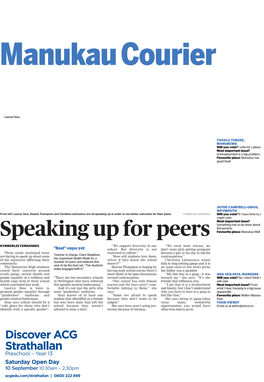 Speaking up for Peers Favourite Place: Manukau Mall