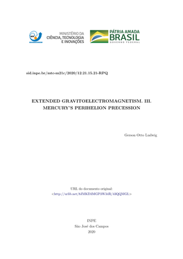 Extended Gravitoelectromagnetism