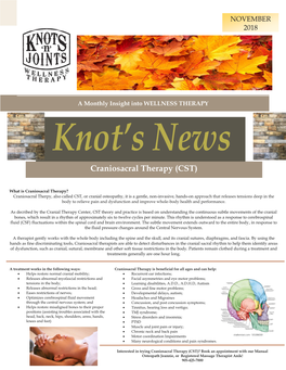 Craniosacral Therapy (CST)