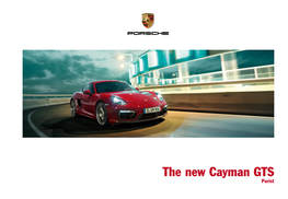 Brochure: Porsche 981 Cayman GTS (December 2013)