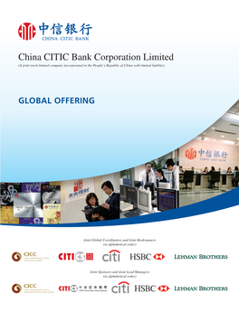 China CITIC Bank Corporation Limited App 1A 1 (A Joint Stock Limited Company Incorporated in the People's Republic of China with Limited Liability) GLOBAL OFFERING