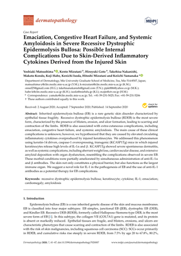 Emaciation, Congestive Heart Failure, and Systemic Amyloidosis In