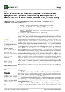 Effect of Multi-Strain Probiotic Supplementation on URTI