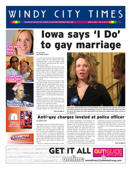 To Gay Marriage by LISA KEEN Stars Page 22 KEEN NEWS SERVICE