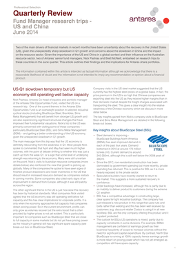 Quarterly Review Fund Manager Research Trips - US and China June 2014