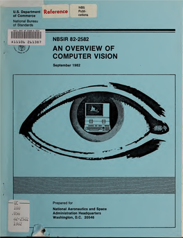 An Overview of Computer Vision