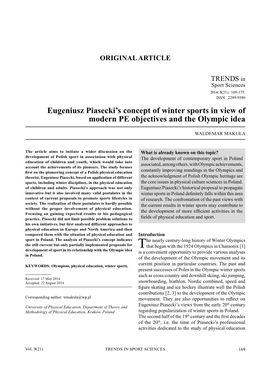 Trends in Sport Sciences 2014 Vol.21 No.3